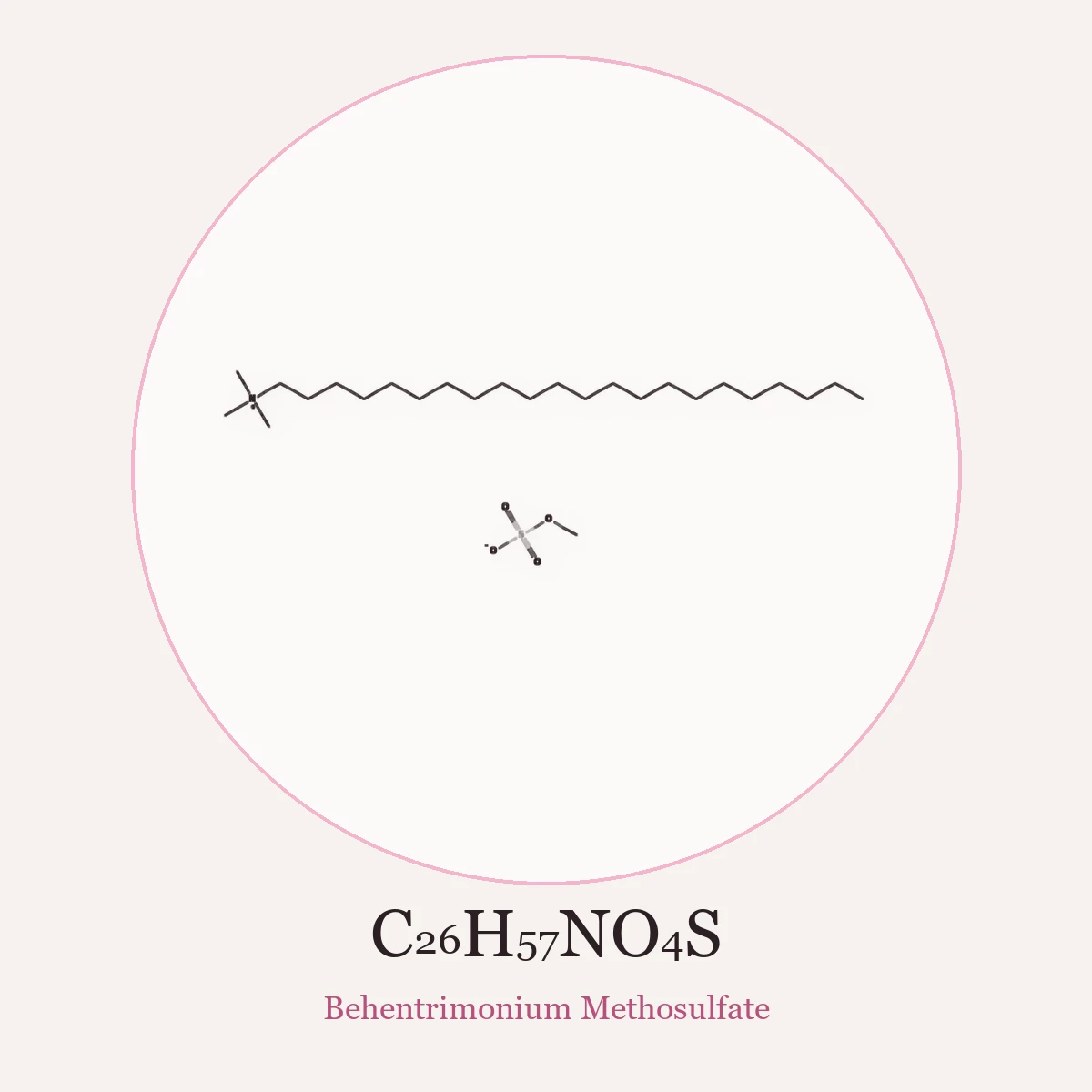 Chemical structure of Behentrimonium Methosulfate