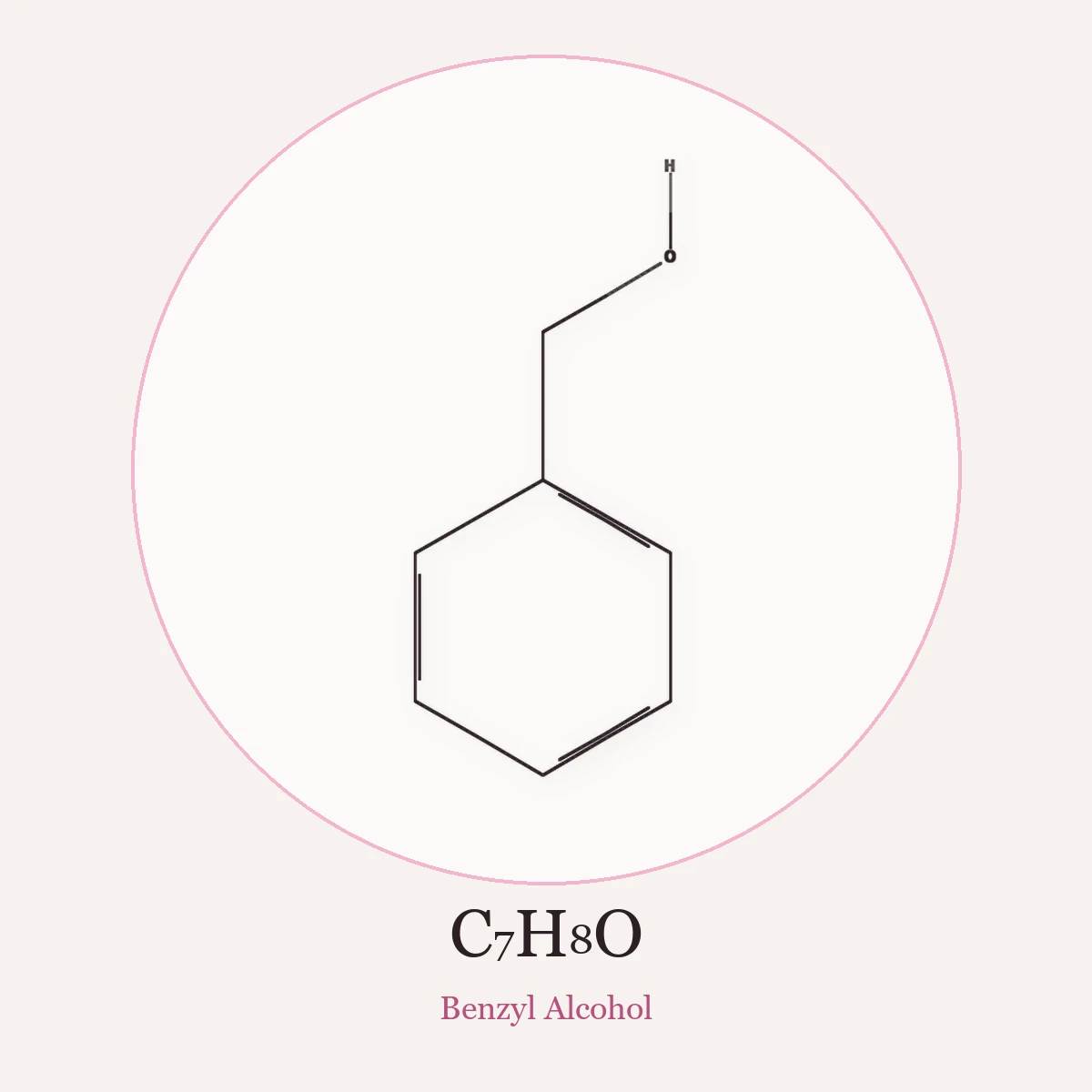 Chemical structure of Benzyl Alcohol (Benzyl Alcohol)