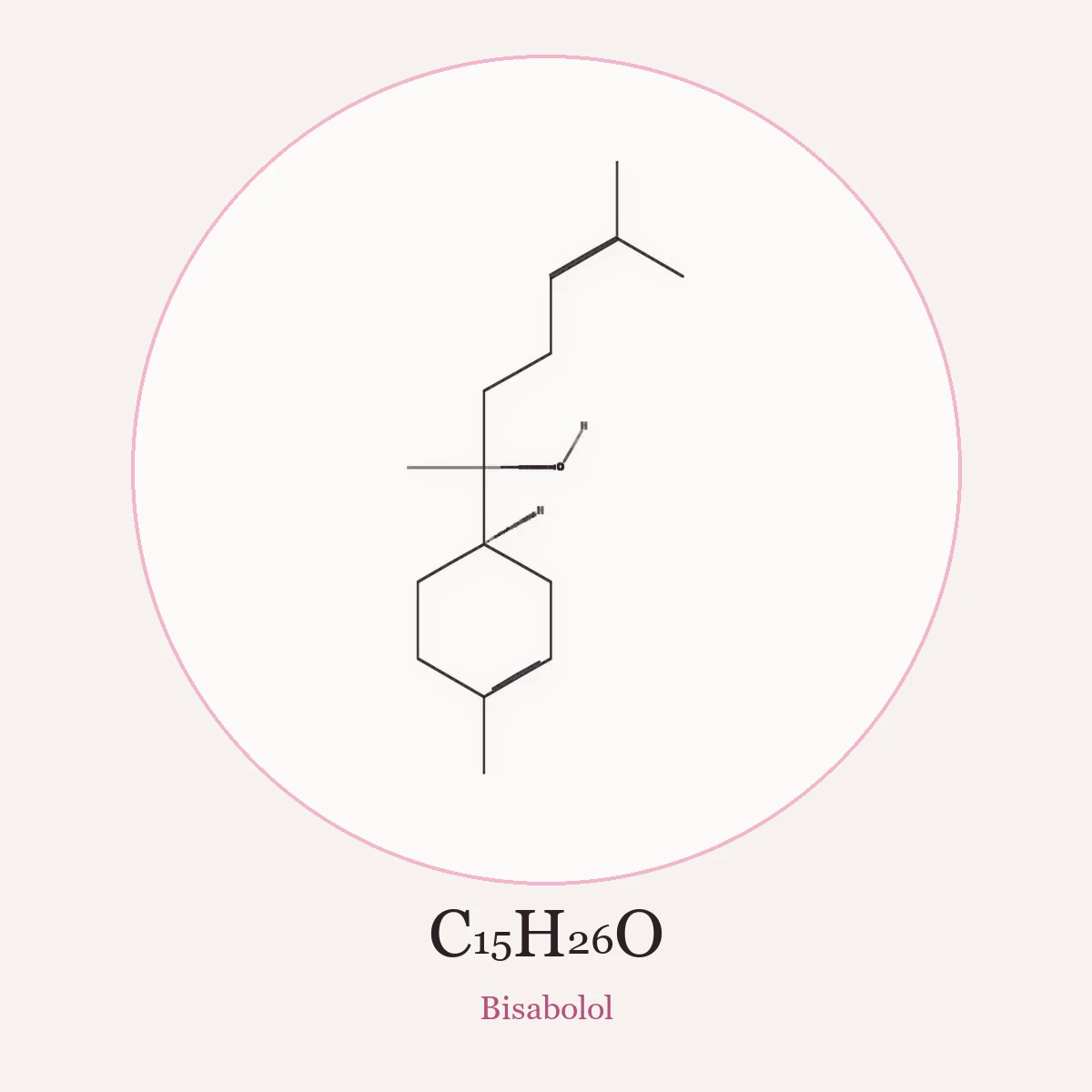 Chemical structure of Bisabolol (Bisabolol)
