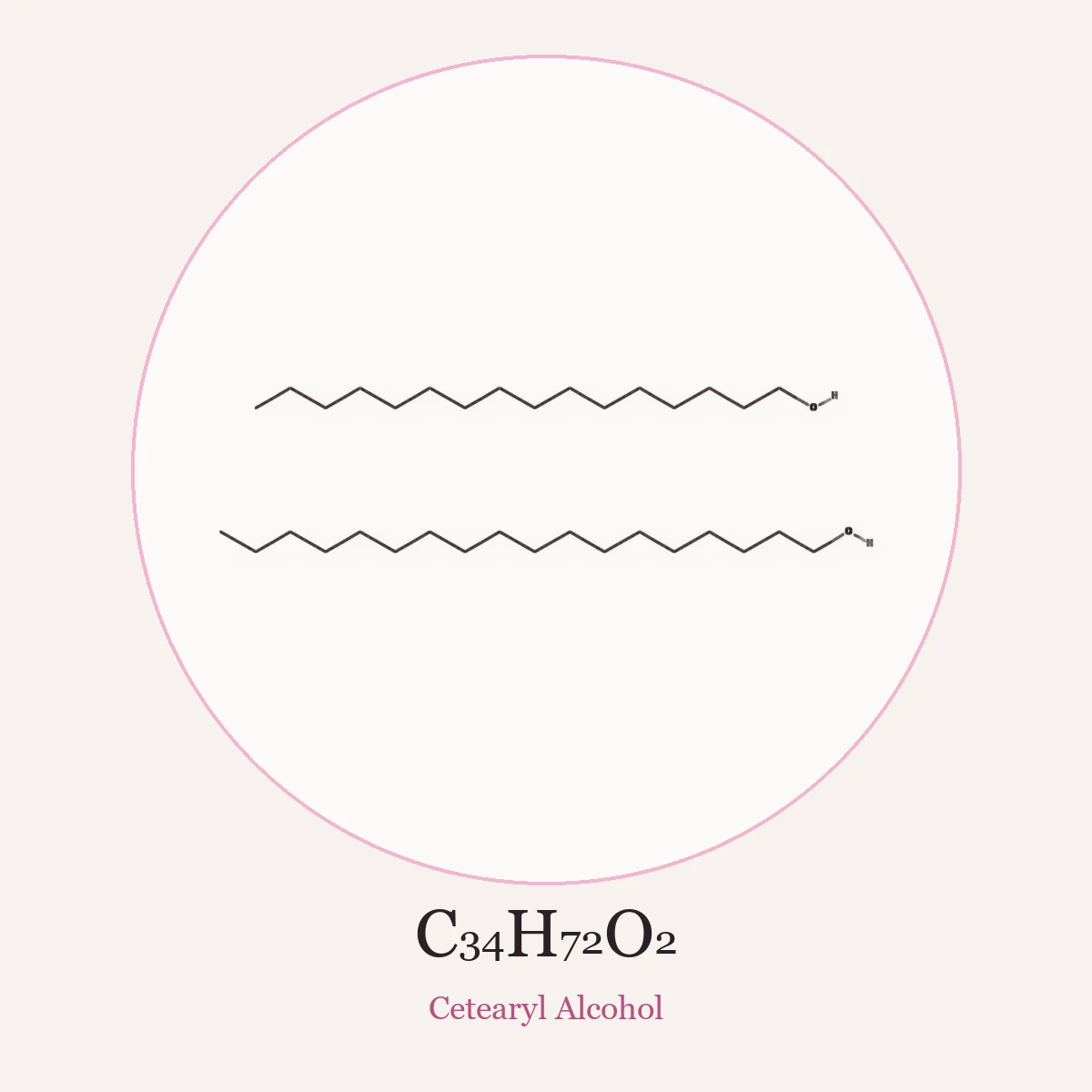 Chemical structure of Cetearyl Alcohol (Cetearyl Alcohol)