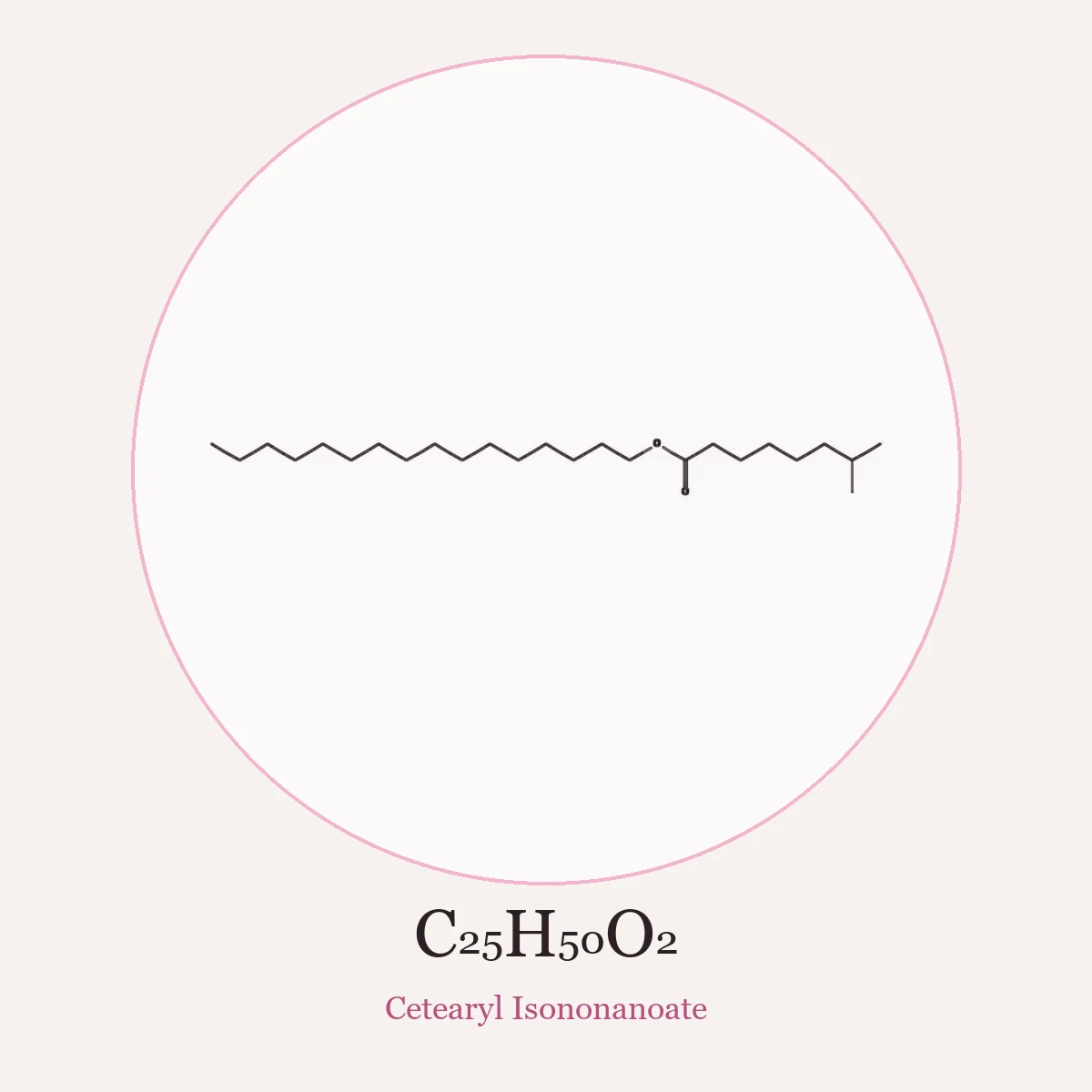Chemical structure of Cetearyl Isononanoate (Cetearyl Isononanoate)