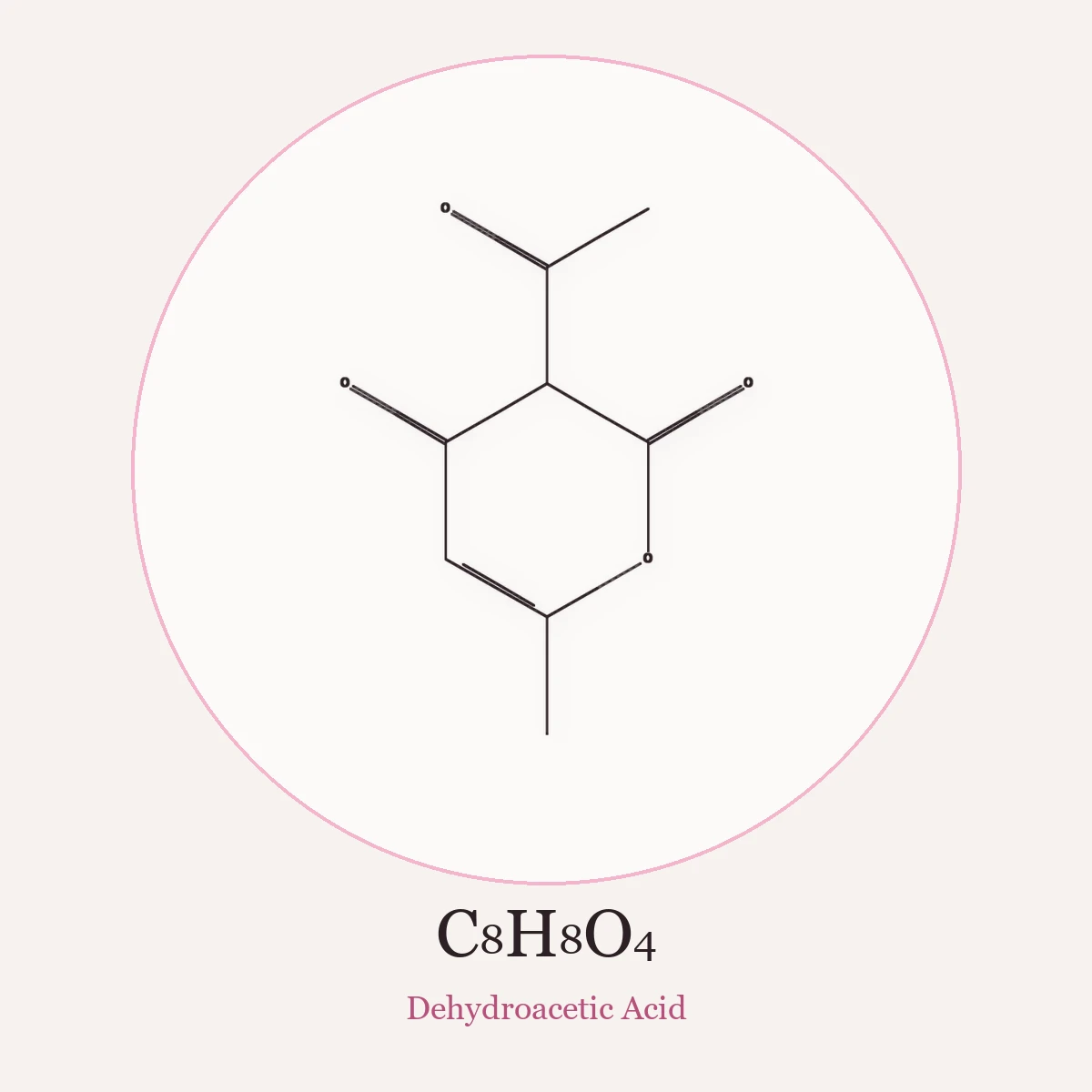 Chemical structure of Dehydroacetic Acid (Dehydroacetic Acid)