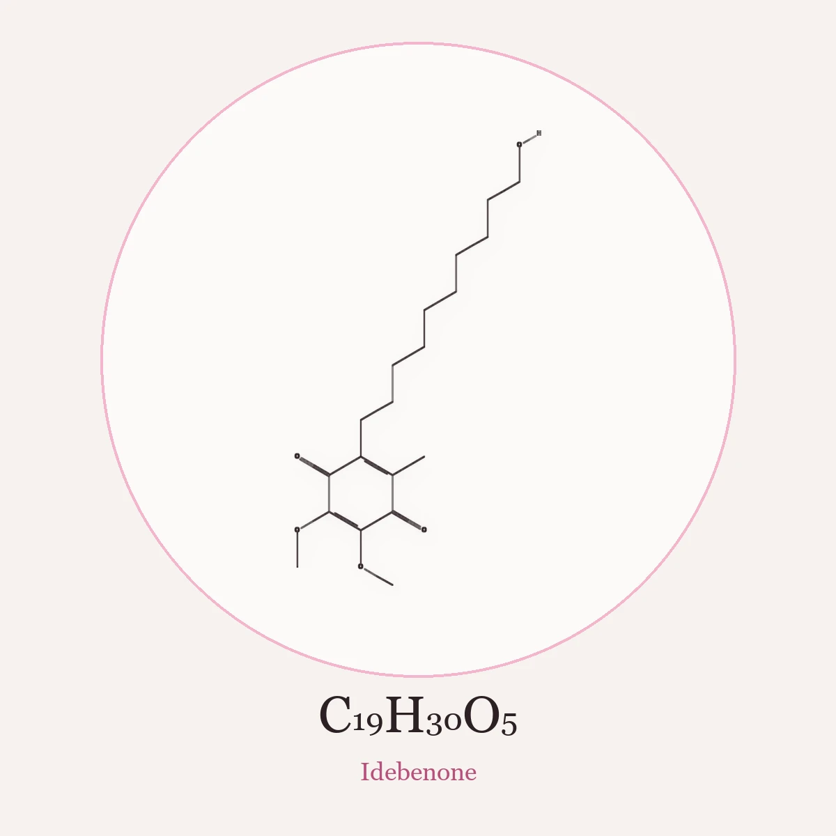Chemical structure of Idebenone