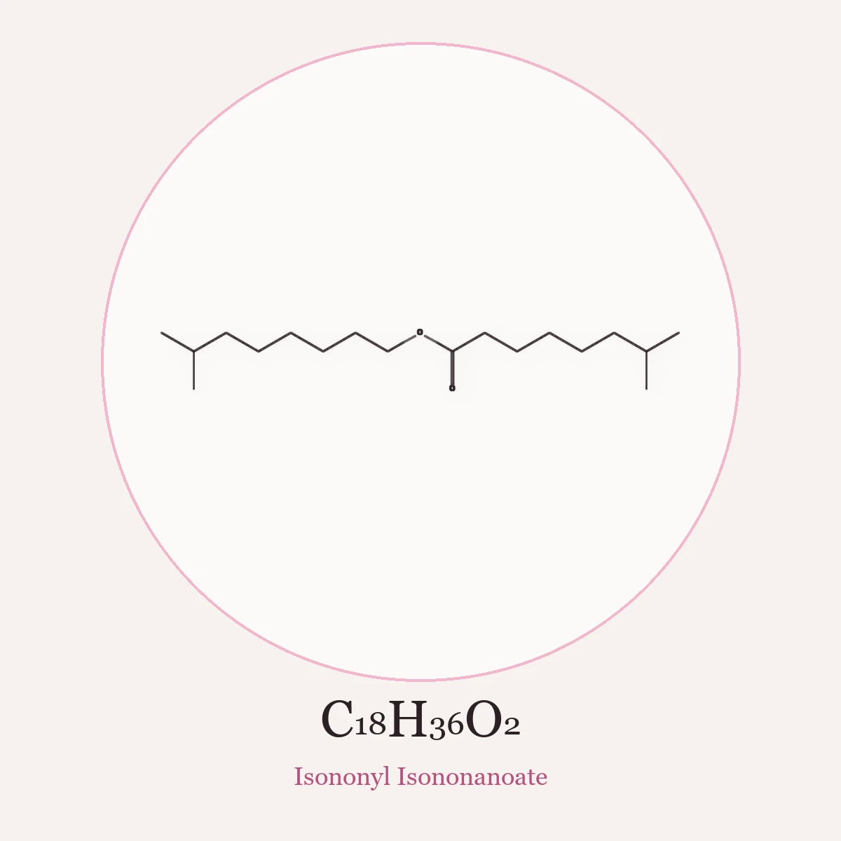 Chemical structure of Isononyl Isononanoate (Isononyl Isononanoate)