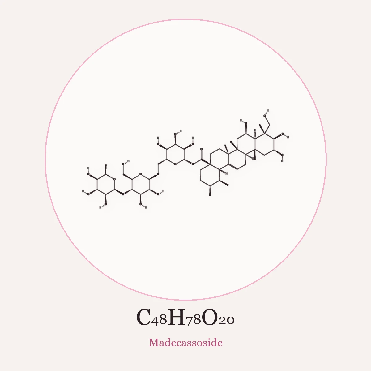 Chemical structure of Madecassoside (Madecassoside)
