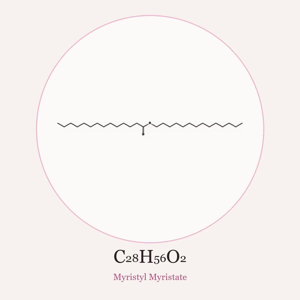 Chemical structure of Myristyl Myristate (Myristyl Myristate)