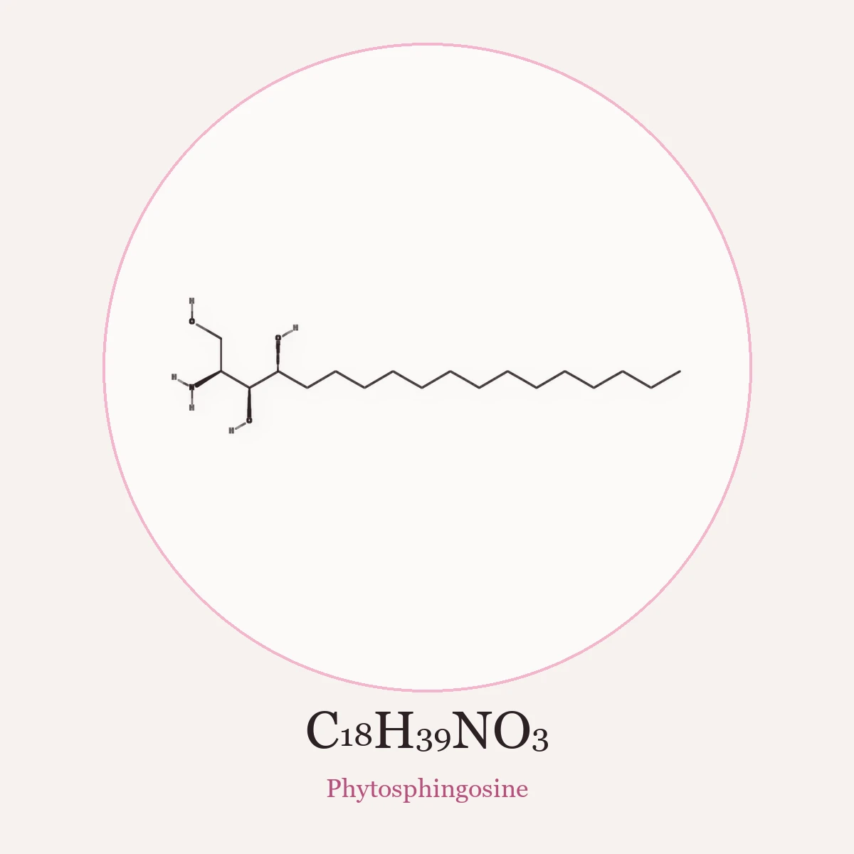 Chemical structure of Phytosphingosine