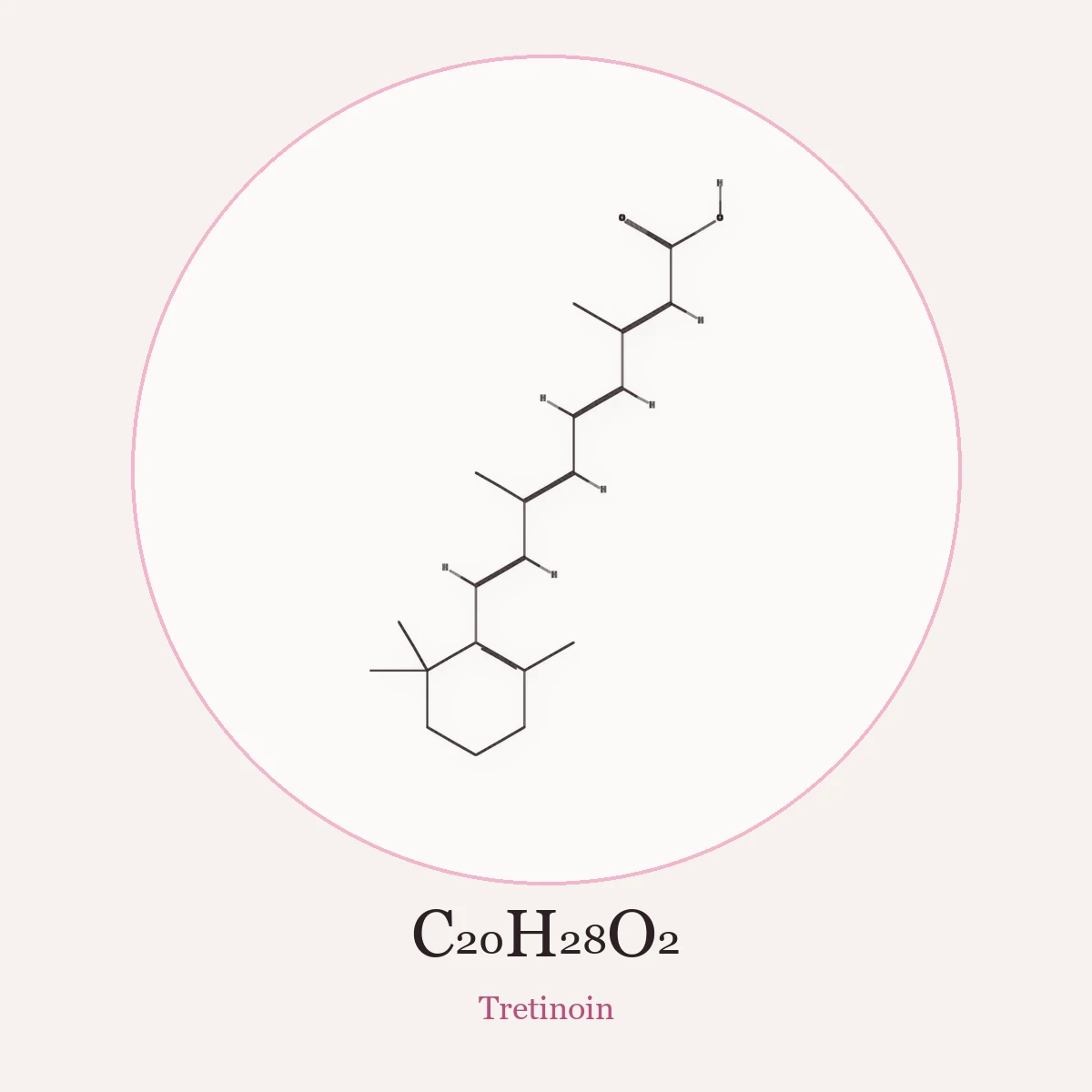 Chemical structure of Tretinoin (Tretinoin)